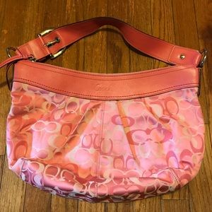 Authentic Coach Logo shoulder bag